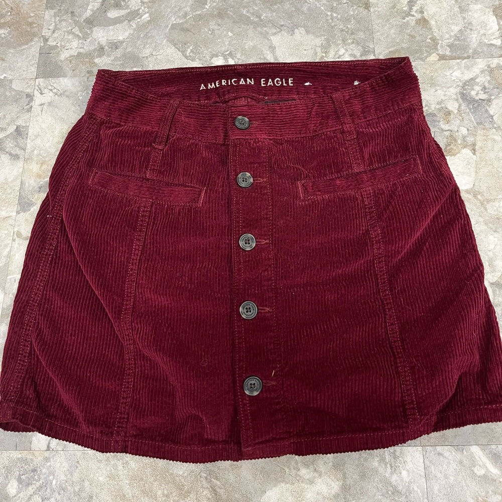 American Eagle button down corduroy skirt